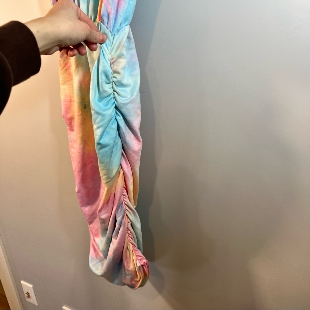 NWT Main Strip Tie Dye Fitted Dress - Picture 3 of 11